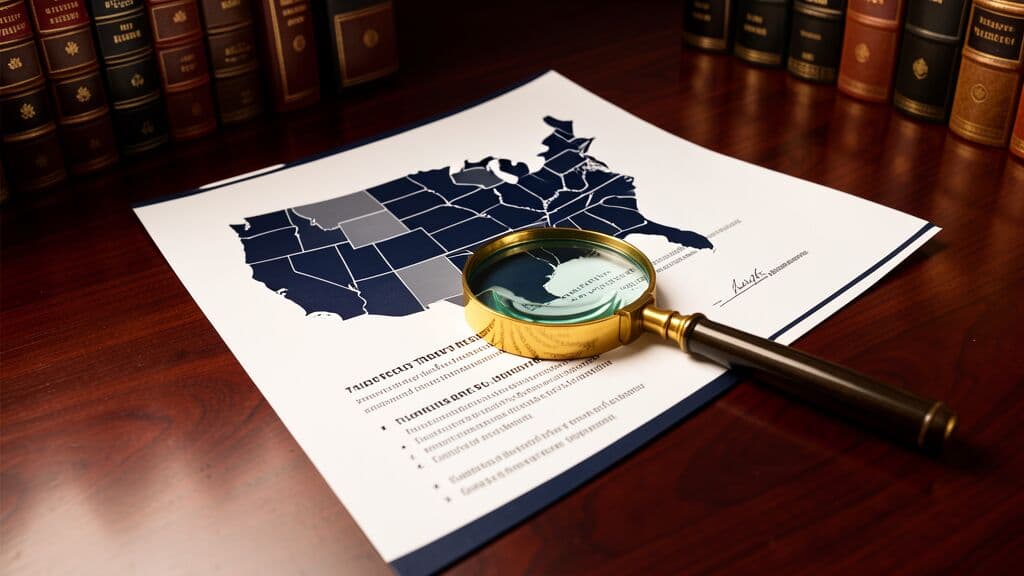 State trust minutes requirements guide - US map with state-by-state trust requirements