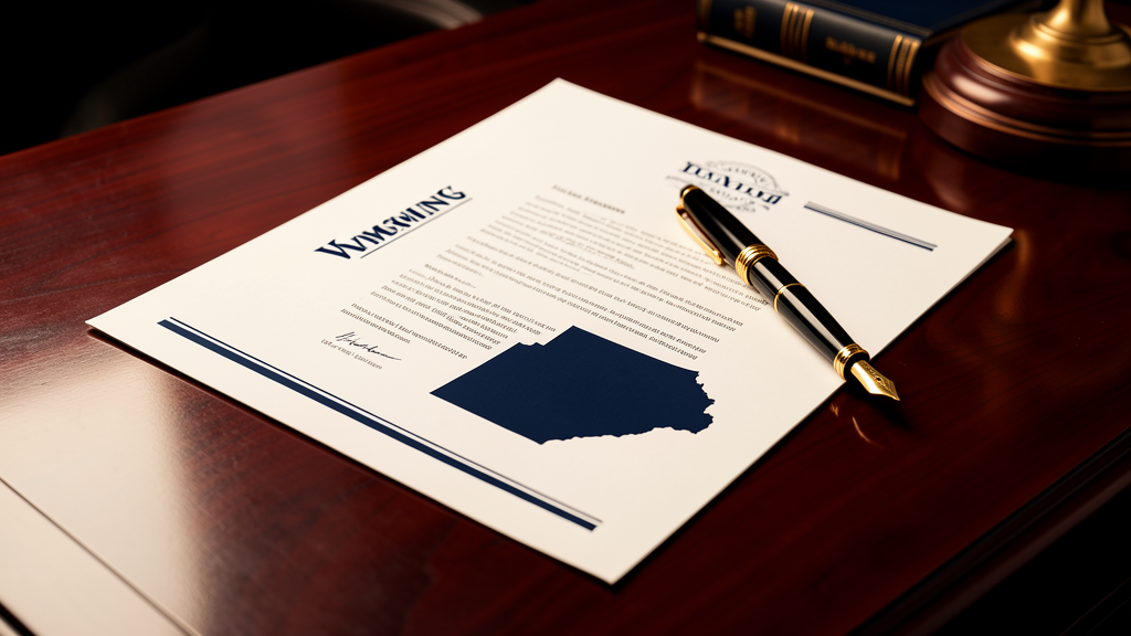 Trust minutes requirements for Wyoming - trust administration documents and legal reference